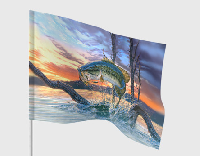 Флаг Рыба 100х150 см Флаг Рыба 100х150 см