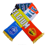 Шарф болельщика 1/2 финала Франция-Бельгия 10.07 Санкт-Петербург