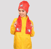 Шарф флисовый однослойный детский 10х80 см, с полной запечаткой Шарф флисовый однослойный детский 10х80 см, с полной запечаткой