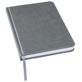 Ежедневник недатированный Bliss, А5,  темно-серый, белый блок, без обреза