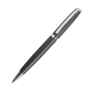 PEACHY, ручка шариковая, темно-серый/хром, алюминий, пластик