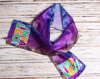 Шарф однослойный взрослый 15х100 см, с полной запечаткой Шарф однослойный взрослый 15х100 см, с полной запечаткой