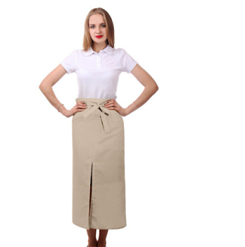 Фартук Шеф поясной с одним карманом, однотонный Фартук Шеф поясной с одним карманом, однотонный