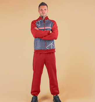 Спортивный костюм Кроссфит из футера унисекс, с частичной запечаткой Спортивный костюм Кроссфит из футера унисекс, с частичной запечаткой