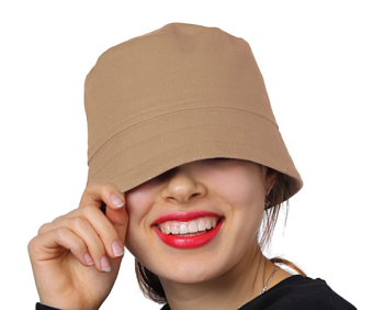 Панама Монако из зенита с отстроченными полями, однотонная Панама Монако из зенита с отстроченными полями, однотонная