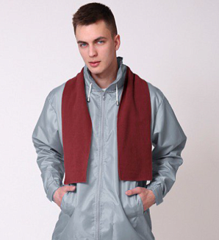 Шарф флисовый однослойный взрослый 15х120 см, однотонный Шарф флисовый однослойный взрослый 15х120 см, однотонный