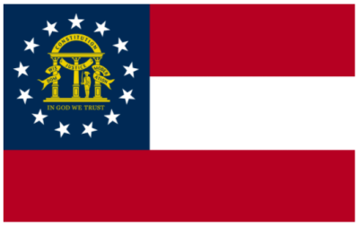Флаг штата Джорджия (США) 90х135 см