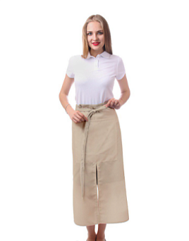 Фартук Бармен поясной с двумя карманами, однотонный Фартук Бармен поясной с двумя карманами, однотонный